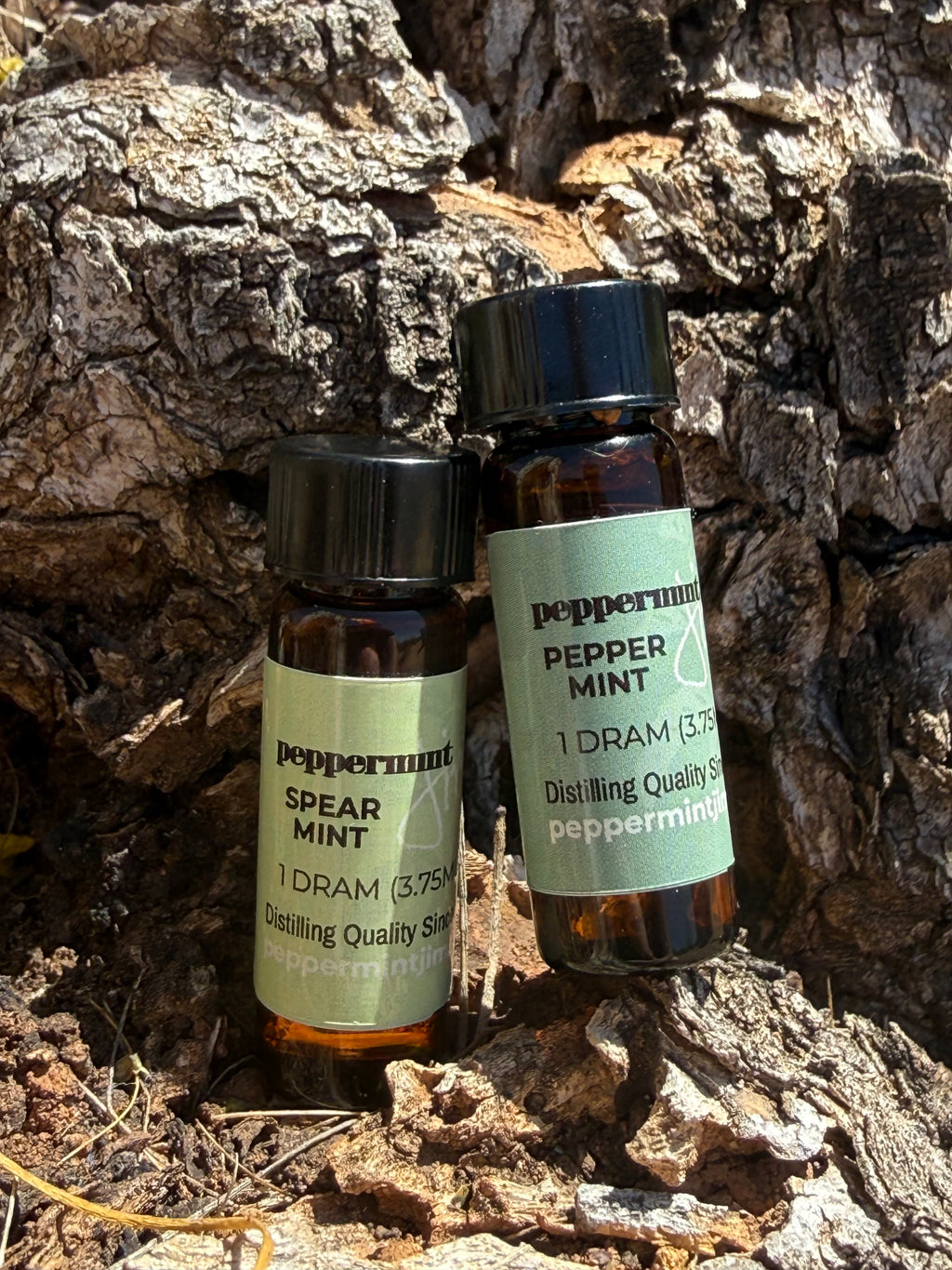 Peppermint & Spearmint – Dram Dropper Bottle