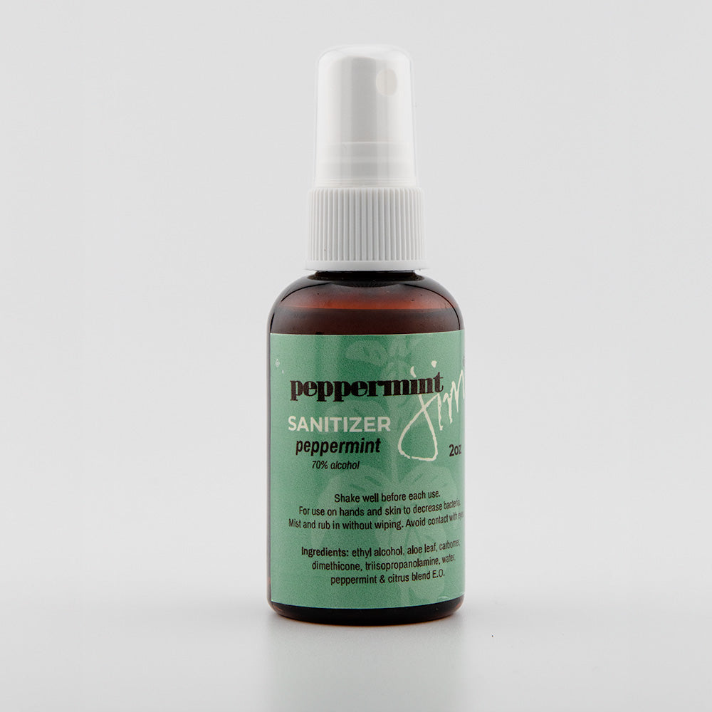 Peppermint Sanitizer Spray | Clean Mint Hand Cleanser – Peppermint Jim